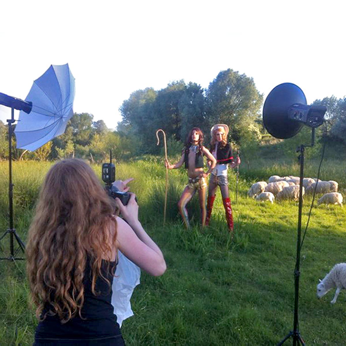 Making Of 'Rainbowsheeps'-Shooting Caterina Rancho